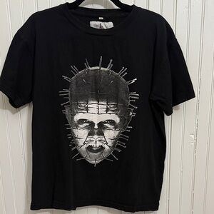 Vintage PIN HEAD HELLRAISER Black Graphic T SHIRT, Size Small